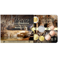 Slovakkia Euromüntide komplekt BU 2017 - UNESCO Slovakkias - Slovakkia karstimaa koopad