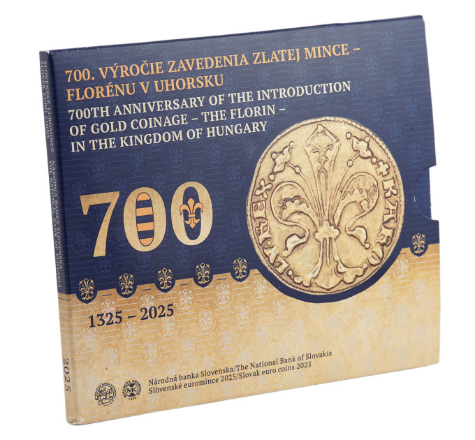 Slovakia Euro coin set BU 2025 - 700th Anniversary of the Introduction of the Gold Coin - the Florin