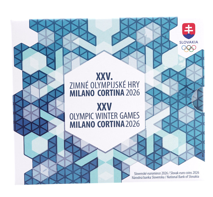 Slovakia Euro coin set BU 2026 - Winter Olympics, Milan - Cortina