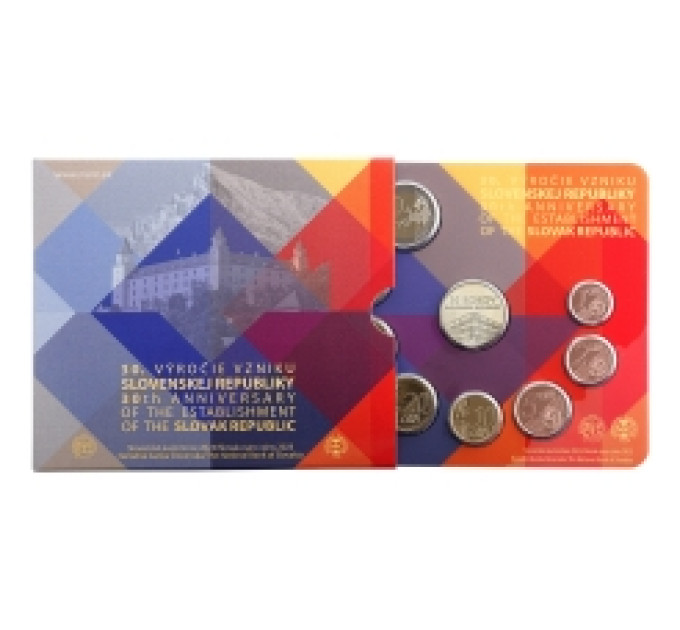 Slovakia Euro coin set BU 2023 - 30th Anniversary of the Slovak Republic