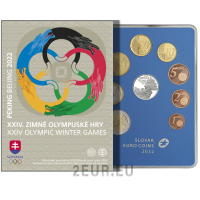 Slovakkia Euro komplekt proof 2022 – Taliolümpiamängud – Peking 2022