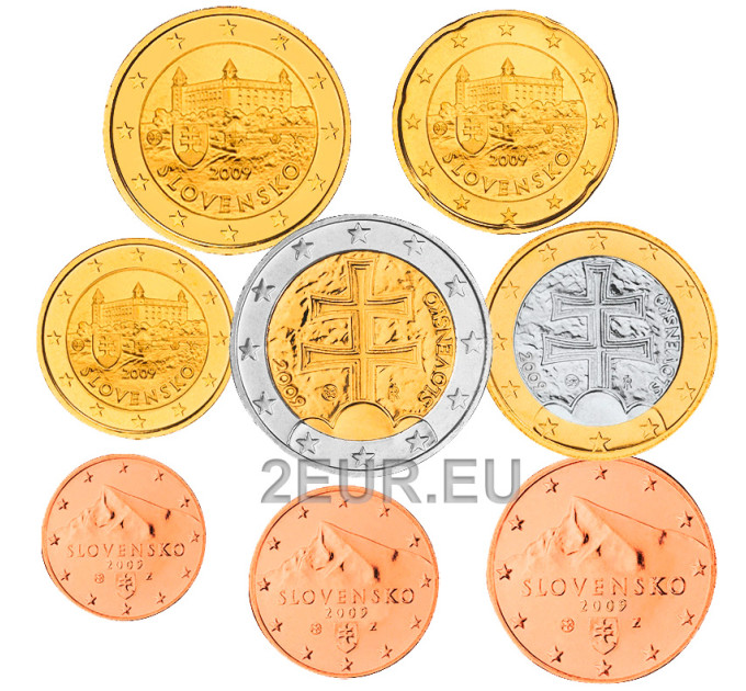 Slovakia Euro set UNC 2009