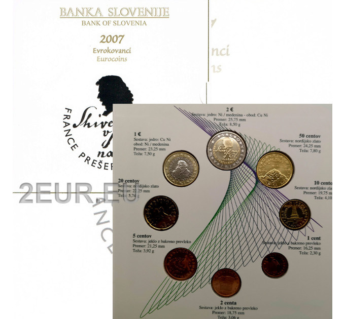 Slovenia Euro set BU 2007