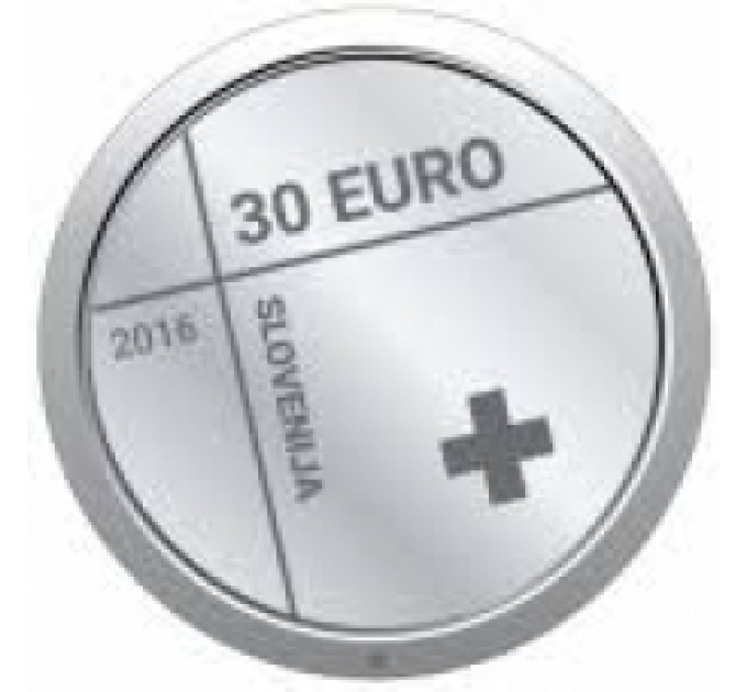 Slovenia 30 euro silver proof 2016 - 150th Anniversary of the Red Cross in Slovenia