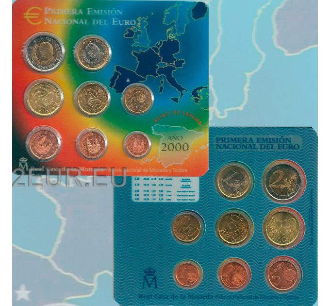 Spain Euro set BU 2000