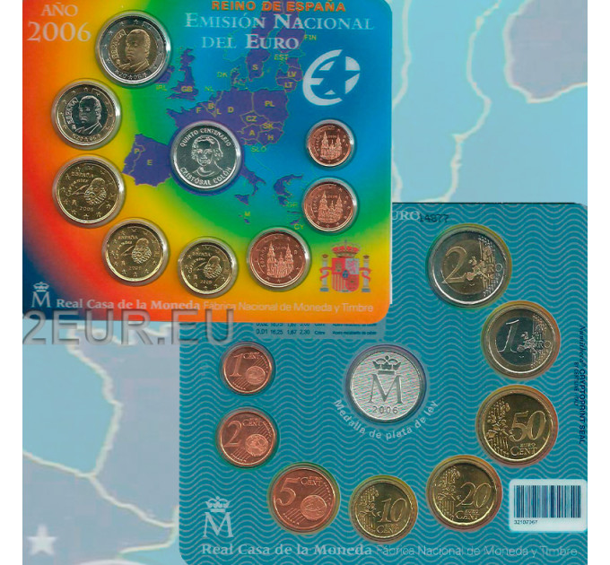 Spain Euro set BU 2006 - Christopher Columbus