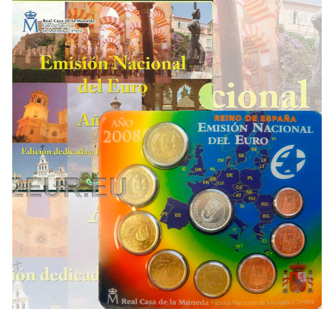 Spain Euro set BU 2008 - Andalusia