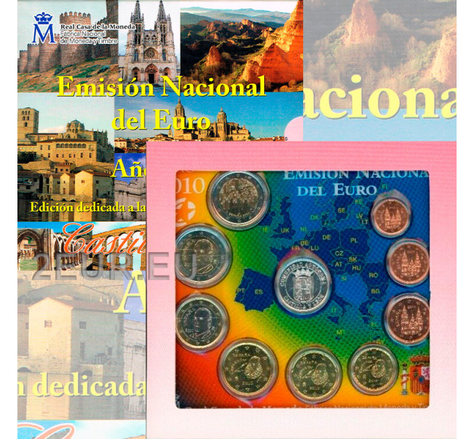Spain Euro set BU 2010 - Castile and Leon