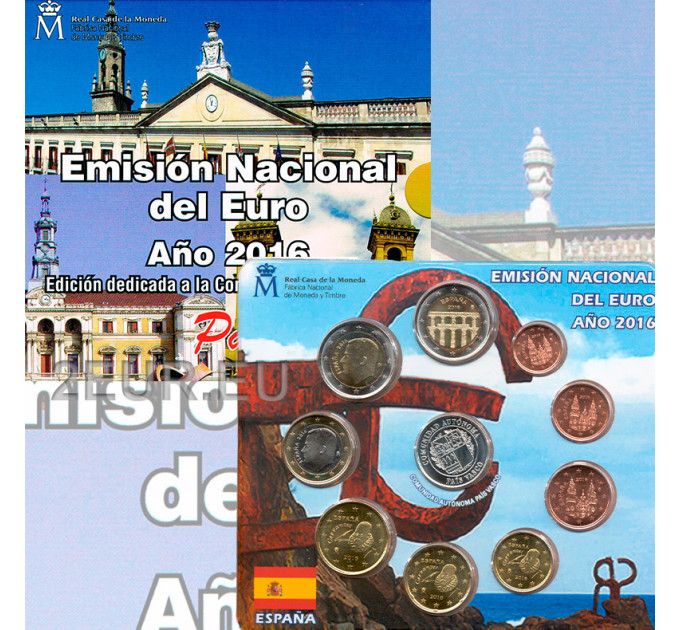 Spain Euro set BU 2016 - Basque Country