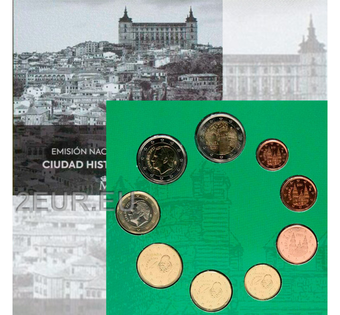 Spain Euro set BU 2021 - Historic City of Toledo