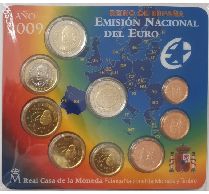 Spain Euro set BU 2009