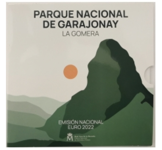 Spain Euro set BU 2022 - Garajonay National Park