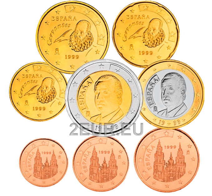 Spain Euro set UNC 1999