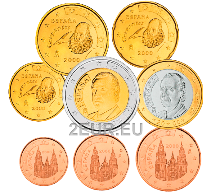 Spain Euro set UNC 2000