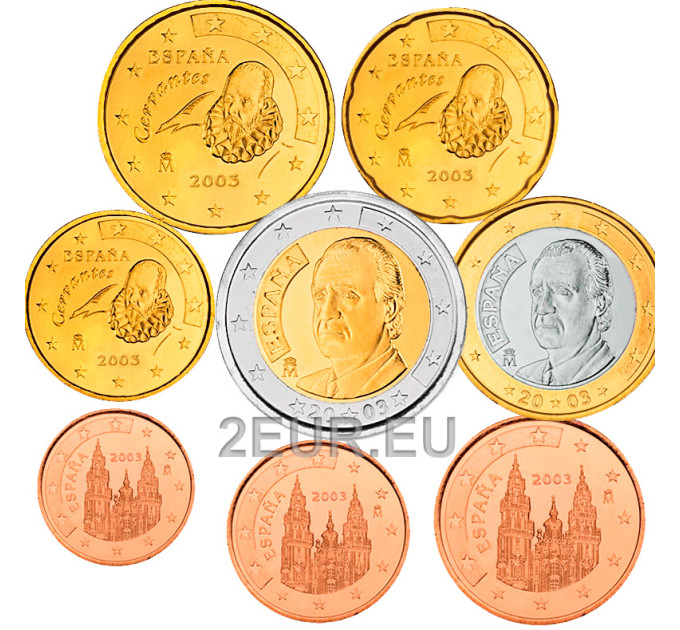 Spain Euro set UNC 2003