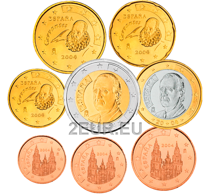 Spain Euro set UNC 2004