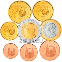 Hispaania Euro komplekt UNC 2006