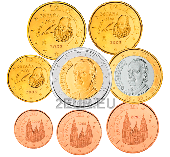 Spain Euro set UNC 2005