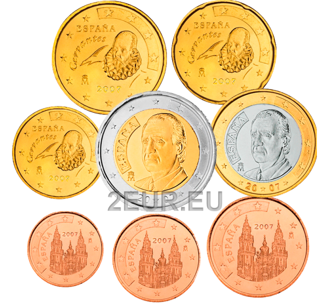 Spain Euro set UNC 2007
