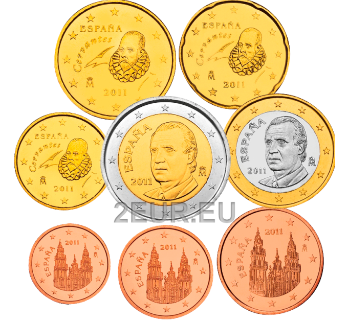 Spain Euro set UNC 2011