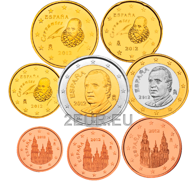 Spain Euro set UNC 2012