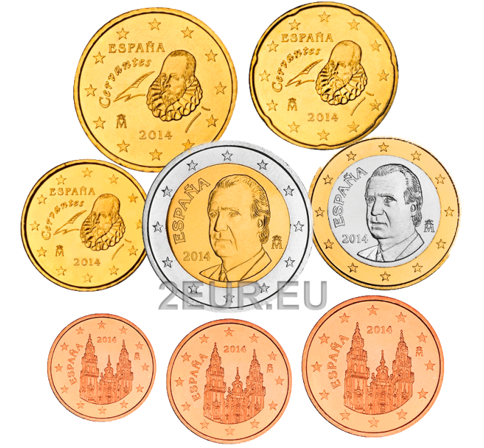 Spain Euro set UNC 2014