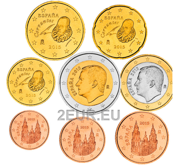 Spain Euro set UNC 2015