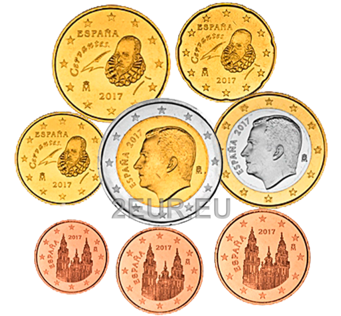 Spain Euro set UNC 2016