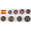 Spain Euro set UNC 2018