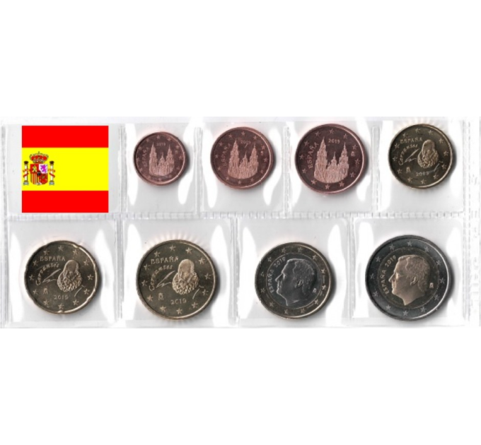 Spain Euro set UNC 2019