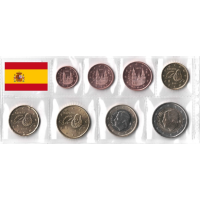 Hispaania Euro komplekt UNC 2021