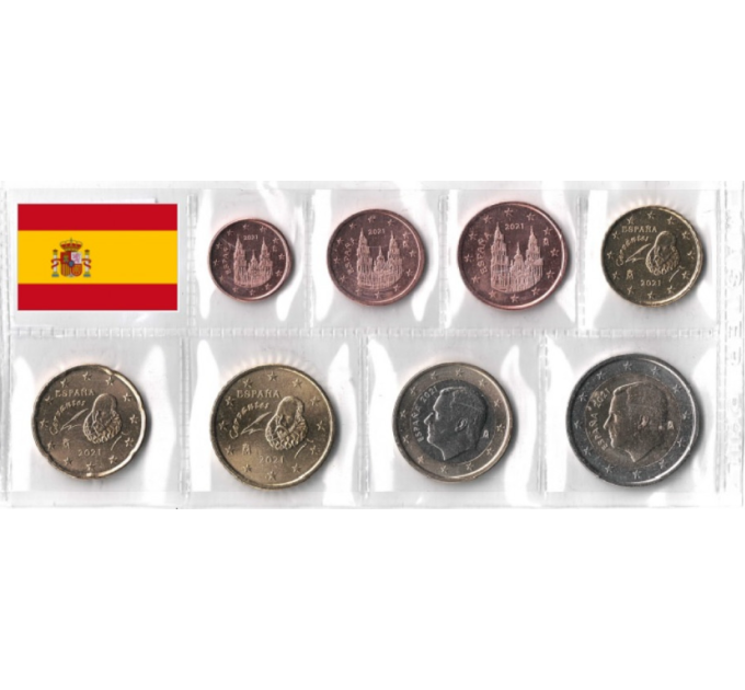 Spain Euro set UNC 2021