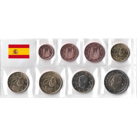 Hispaania Euro komplekt UNC 2022