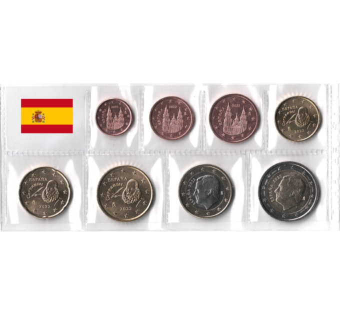 Spain Euro set UNC 2022