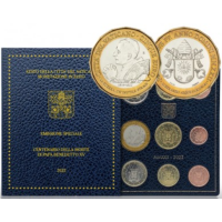 Vatikani komplekt BU + 5 EURO 2022 - 100. aastapäev paavst Benedictus XV surmast