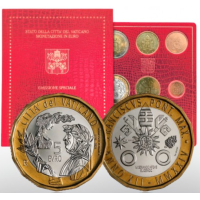 Vatikani komplekt BU + 5 EURO 2024 - Francesco Petrarchi 650. surma-aastapäev