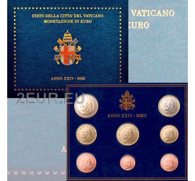 Vatican set BU 2002 - Euro coin set