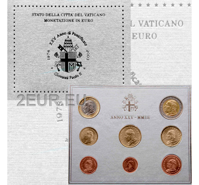 Vatican set BU 2003 - Euro coin set