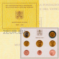 Vatikani komplekt BU 2009 - Euromüntide komplekt