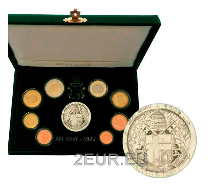 Vatican set proof 2005 - Euro coin set