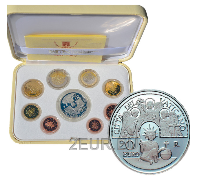 Vatican set proof 2017 - Euro coin set