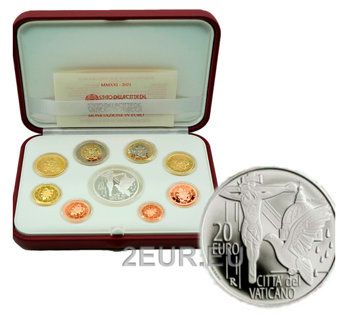 Vatican set proof 2021 - Euro coin set
