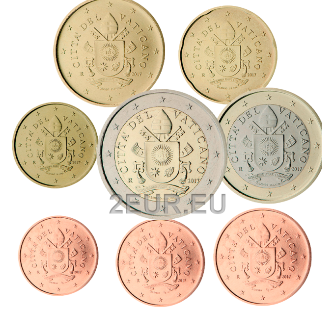 Vatican set UNC 2017 - Euro coin set
