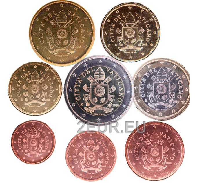 Vatican set UNC 2018 - Euro coin set