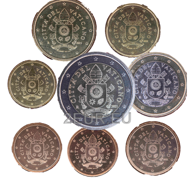 Vatican set UNC 2021 - Euro coin set