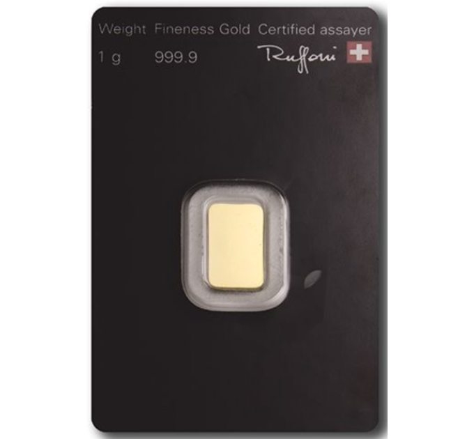 1g Gold Bar Argor Heraeus