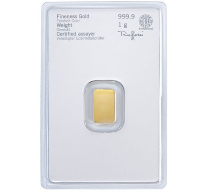 1g Gold Bar Heraeus