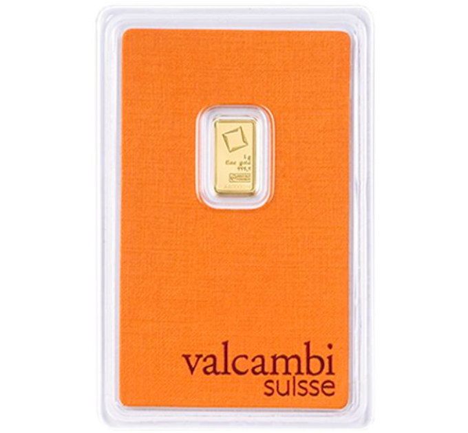 1g Gold Bar Valcambi