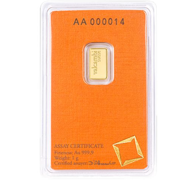 1g Gold Bar Valcambi