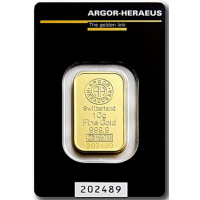 10g Gold Bar Argor Heraeus